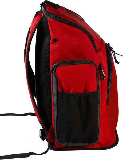 Çantë shpine Arena Team 45, 45L, sportive, e kuqe me të zezë