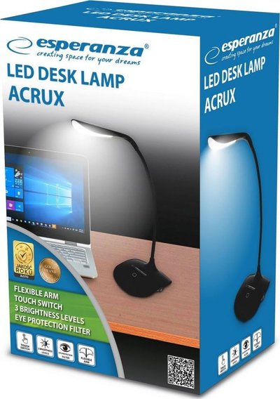 Llambë tavoline Esperanza, USB, e zezë