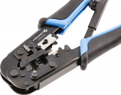 Pinca për krimpim Högert HT1P171, RJ11 RJ12 RJ45, 200 mm, blu