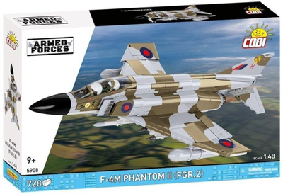 Set ndërtimi Cobi F-4M Phantom II FGR.2, shkalla 1:48, 728 pjesë, kamuflazh