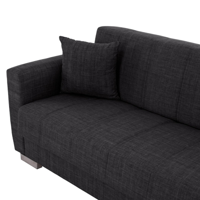 Divan-Shtrat 3 ulëse, 215×80×77 cm HM3240.03, gri