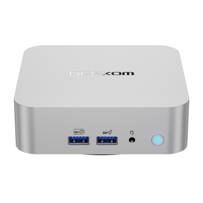 Mini PC GEEKOM A8, Ryzen 9 8945HS, 32GB RAM, 1TB SSD, argjendtë
