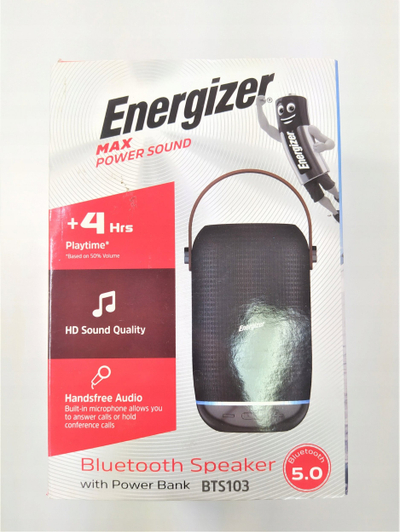 Altoparlant portativ Energizer BTS-103, Bluetooth, power bank, i zi