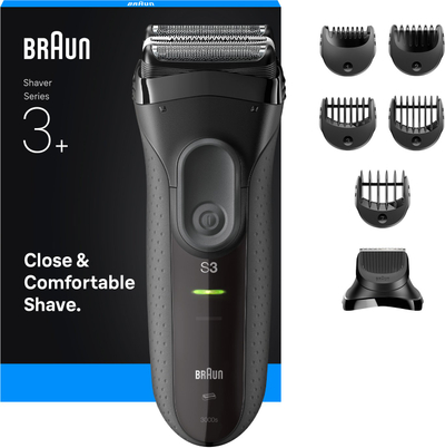 Rroje elektrike Braun Series 3 ProSkin 3000BT, me trimer për mjekër, s’i hyn uji