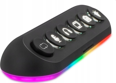 USB HUB Streamplify HUB DECK 5, 4x USB 3.0, RGB, i zi