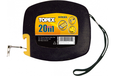 Метар од челик Тоpex 28C412, 20m, 12.5mm, жолт