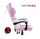 Karrige gaming Huzaro Force 4.4 Pink Mesh, ergonomike, mban deri 130 kg, rozë me të bardhë