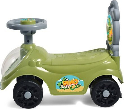 Ride-on për kalamaj Jamara Dino, me timon, 4 rrota, jeshil
