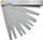 Matës boshllëqesh AWTools Feeler Gauge, 100mm, 17 fleta 0.02-1.0mm, metalik