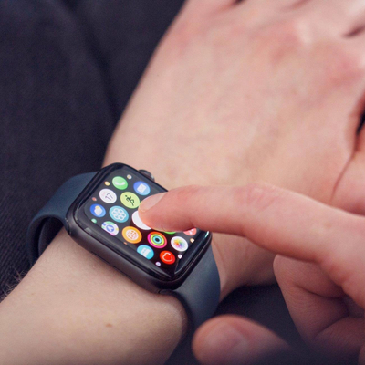 Xham mbrojtës Wozinsky Watch Glass për Apple Watch 7 8 41mm, hibrid, me kornizë, i zi