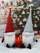 Figurë zbukurimi Saska Christmas Gnome Santa, 50 cm, me shkëlqim, e kuqe
