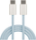 Kabllo USB-C TelForceOne Maxlife MXUC-06, 1m, 20W PD, blu pastel
