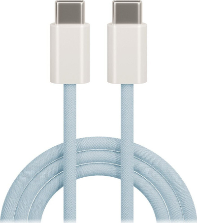 Kabllo USB-C TelForceOne Maxlife MXUC-06, 1m, 20W PD, blu pastel