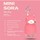 Shishe uji Asobu Mini Bestie Sora, 200ml, çelik inoksi, rozë