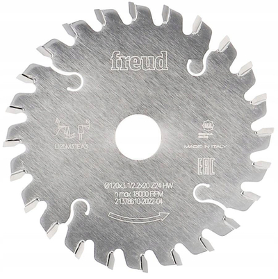 Teh sharrë rrethore Freud F03FS05978, 120mm, 24 dhëmbë, metalik
