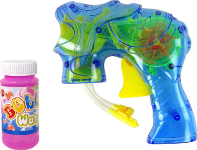 Pistolete flluska sapuni Leantoys Blue, plastike, për kalamaj, blu