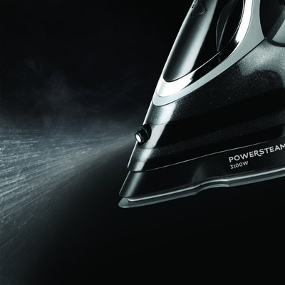 Hekur me avull Russell Hobbs PowerSteam Ultra 20630 56, 3100W, pllakë qeramike, i zi