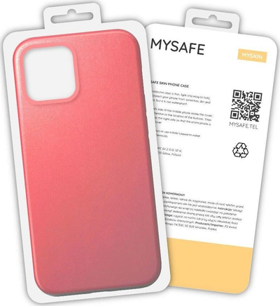 Kastë telefoni Mysafe Skin për iPhone 12 Pro Max, korale, transparente