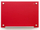 Tabelë xhami magnetike Nobo Glass Small, 450 x 450mm, e kuqe
