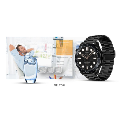 Smartwatch Veltori VT150 1, ekran 1.52", IP68, i zi