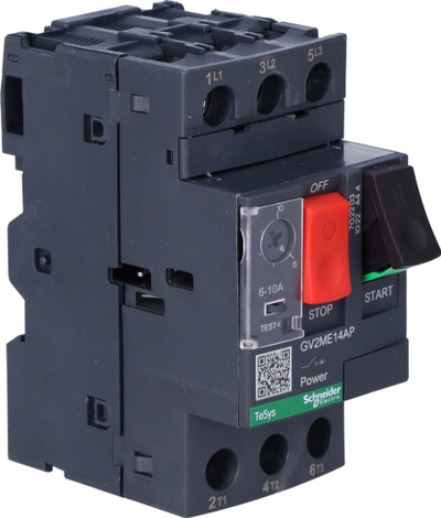 Ndërprerës motorik Schneider GV2ME14AP, 6–10A, 4 kW