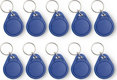 Çelës elektronik Qoltec Mifare, 13.56MHz, set 10 copë, blu