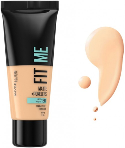 Krem pudër Maybelline Fit Me, Matte+Poreless, no.112, 30ml