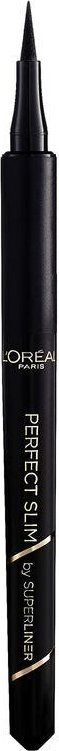 Eyeliner L’Oréal Super Liner Perfect Slim, brushë shumë e hollë, 01 Intense Black, i zi shumë intensiv