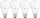 Llambë LED OSRAM Retro E27, 9W, 2700K, mat, pako 4 copë