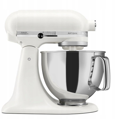 Mikser tavoline KitchenAid Artisan Elegance 5KSM175PSEPL, 4.8L, konstruksion metalik, i bardhë