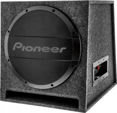 Subwoofer aktiv për makinë Pioneer TS-WX1210AH, 12", me amplifikator, gri e errët