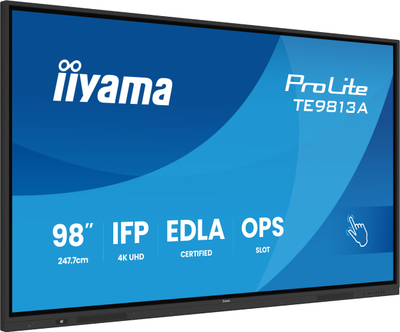 Ekran interaktiv Iiyama ProLite TE9813A-B2AG, 98", 4K Ultra HD, i zi