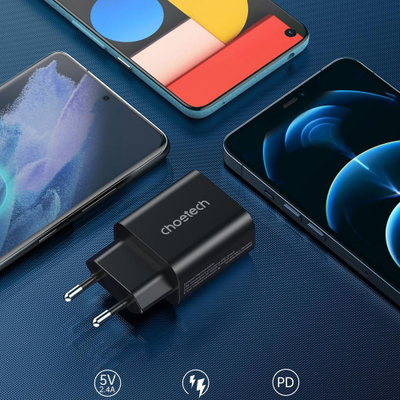 Ngarkues muri ChoeTech USB C PD PPS, 25W, Quick Charge 3.0, i zi