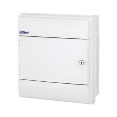 Tabelë shpërndarje Elektro-Plast, 1x8 N/T, IP65, RH-8ZB 36.10, e bardhë