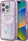 Куќиште за телефон Hello Kitty Liquid Glitter 50th Anniversary Party, за iPhone 16 Pro 6.3", виолетова