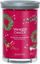 Свеќа Јанки Кендл Sparkling Winterberry, голема тегла Tumbler, 567g, црвена