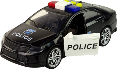 Makina e policisë lodër Leantoys SWAT Police, 1:14, me drita dhe zë, e zezë