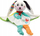 Lodër plushi Clementoni Sweet Bunny, me unazë silikoni, lahet në lavatriçe, shumëngjyrëshe