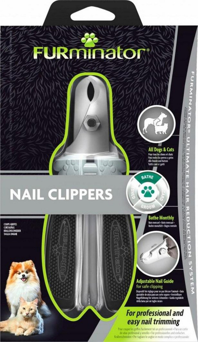 Prerëse thonjsh për kafshë FURminator Claw Clipper, ergonomike, për mace dhe qen, e zezë