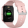 Orë e zgjuar Gravity GT36-1 Pink Gold, ekran katror, rrip silikoni rozë