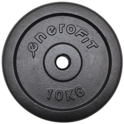 Disk peshe Sportop, 10 kg, gize, vrimë 28 mm, i zi