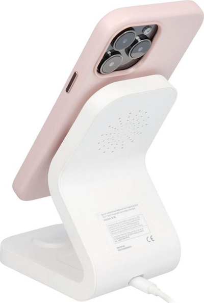 Kollf iPhone 15 Pro Leather Mag Cover, lëkurë eko, MagSafe, rozë