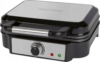Gofrues Proficook PC-WA1241, rregullim temperature, sipërfaqe jo-ngjitëse, inox
