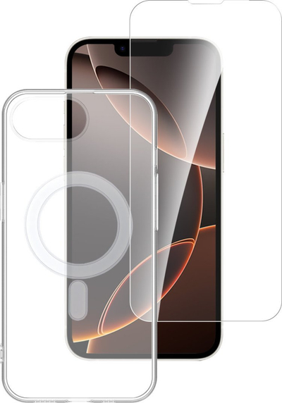 Kapak telefoni 4smarts, për iPhone SE gjenerata e 4-t, 360° Premium Protection, kompatibël me MagSafe, transparent