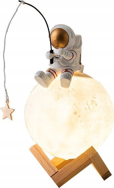 Llambë tavoline OEM Astronaut Moon, lagështues ajri, USB, shumëngjyrëshe