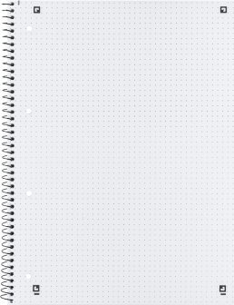 Fletore Oxford School Notepad A4+, 80 fletë, faqe me pika, Scribzee