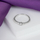 Unazë argjendi Brilio Silver RI023W, me zirkon