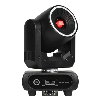 Projektor skenik Light4Me Mini Spot 100 Ring, LED 100W, kokë lëvizëse, i zi