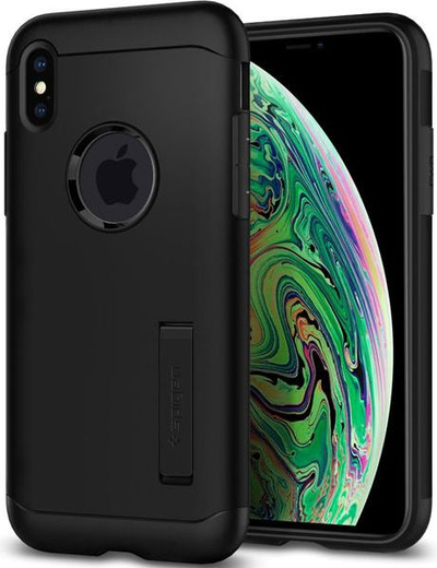 Kornizë mbrojtëse Spigen Armor për Apple iPhone XS Max, e zezë