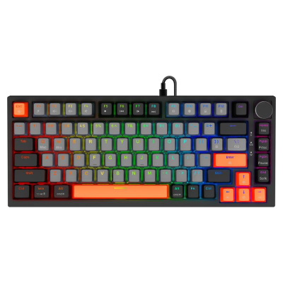 Tastierë gaming Savio Astral Magnetic, 82 taste, RGB, e zezë